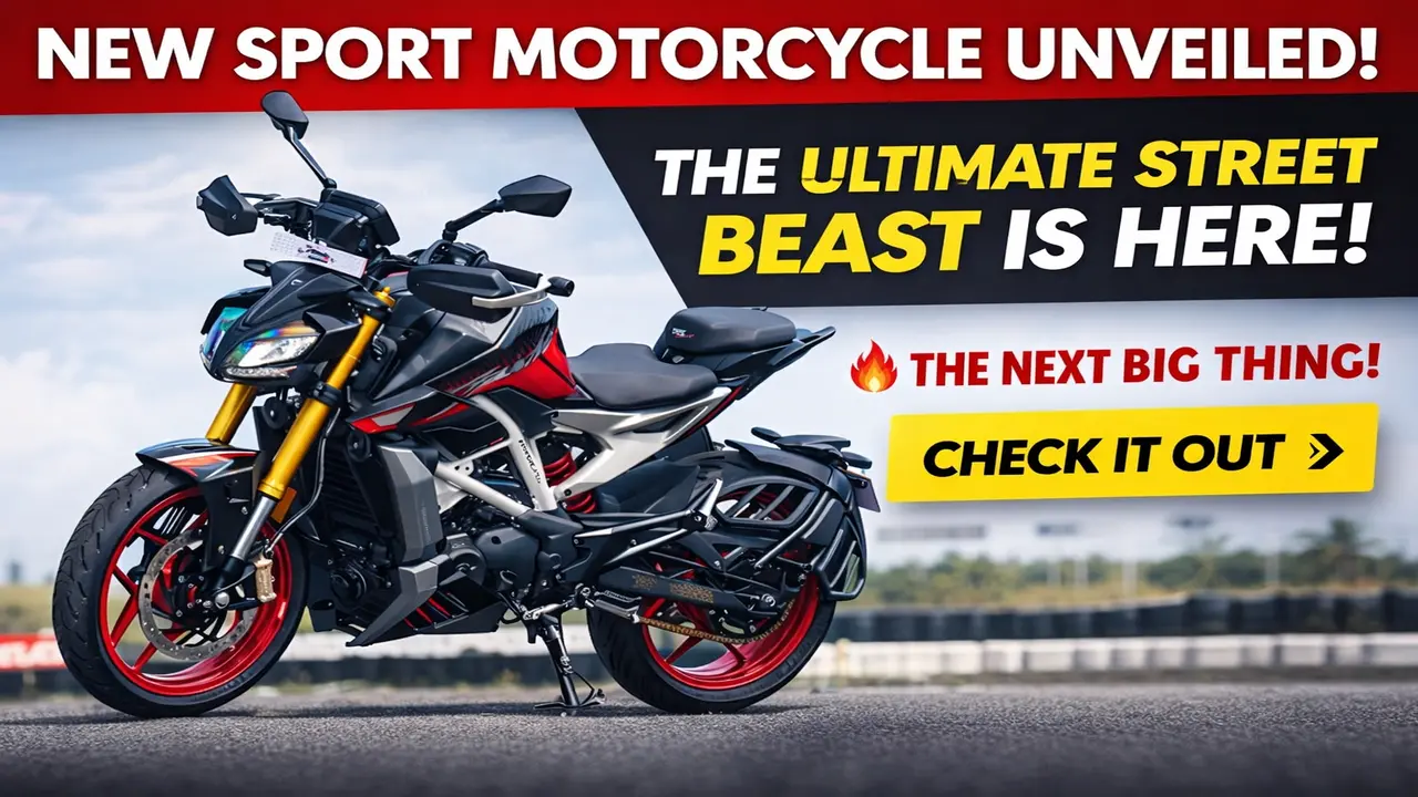 TVS Apache RTX 300 aggressive front design with LED headlamp