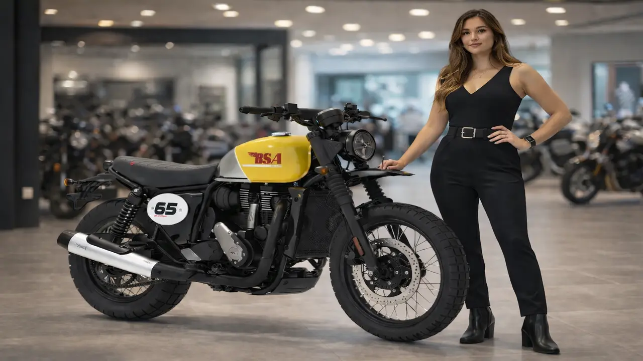 BSA Scrambler 2026 retro scrambler motorcycle design