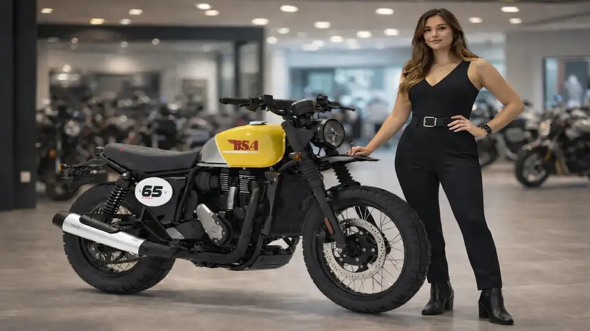 BSA Scrambler 2026 retro scrambler motorcycle design