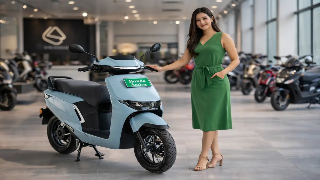 Honda Activa Electric 2026 design and smart features with digital display and modern styling