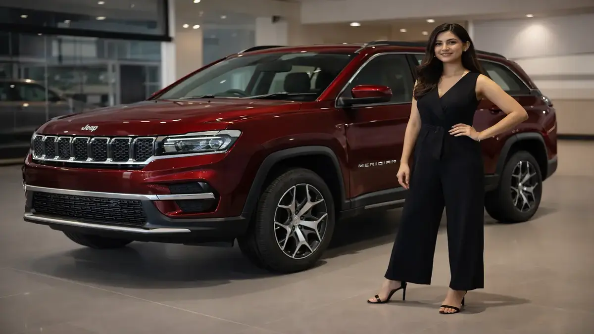 Jeep Meridian 2026 premium SUV new design front view India