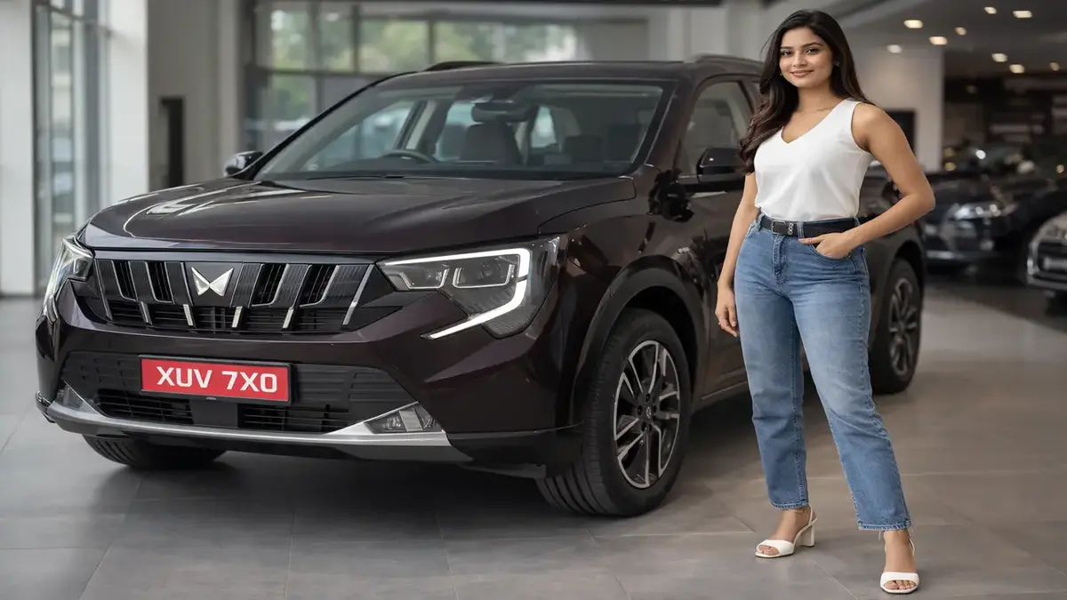 Mahindra XUV 7XO 2026 front view premium smart SUV design