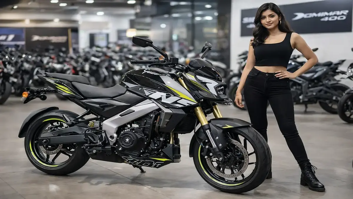 Bajaj Pulsar NS400z mileage side profile sporty design and styling