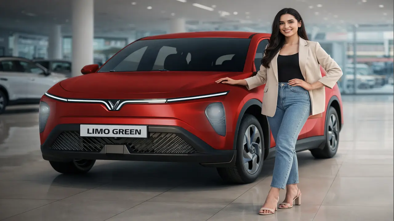 VinFast Limo Green 2026 electric MPV front design India