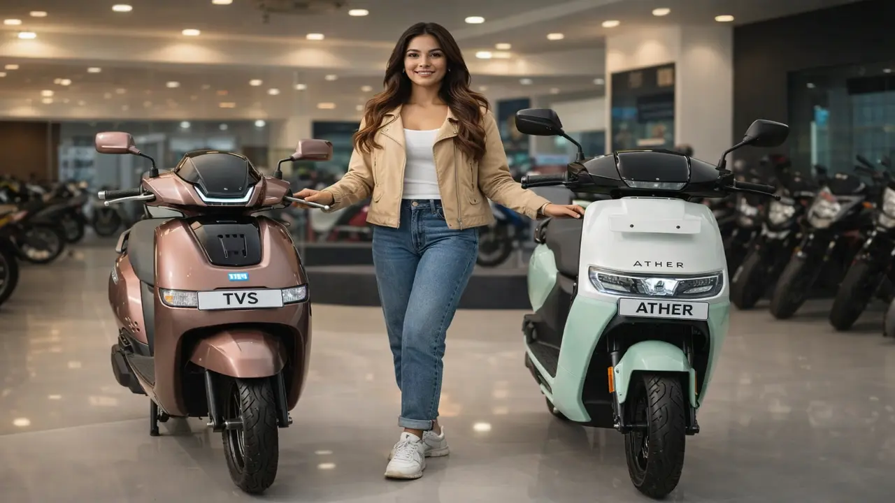 Ather Rizta vs TVS iQube comparison overview electric scooter India 2026
