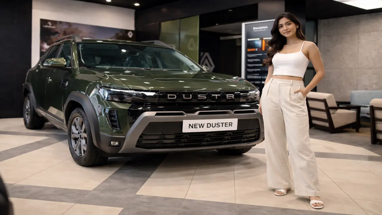 Renault Duster 2026 front view SUV with new design and styling India