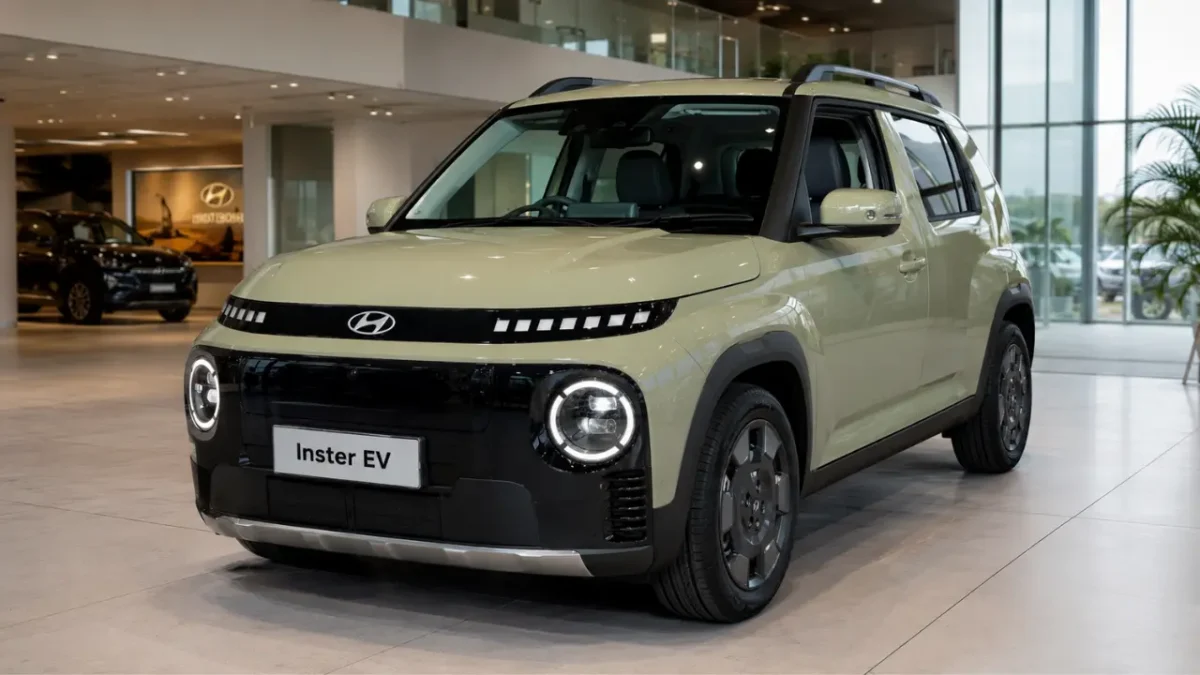 Hyundai Inster 2026 side profile electric car design