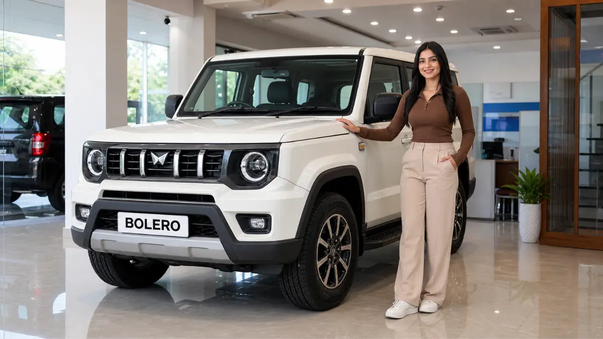 Mahindra Bolero 2026 facelift front look with new design and LED headlights
