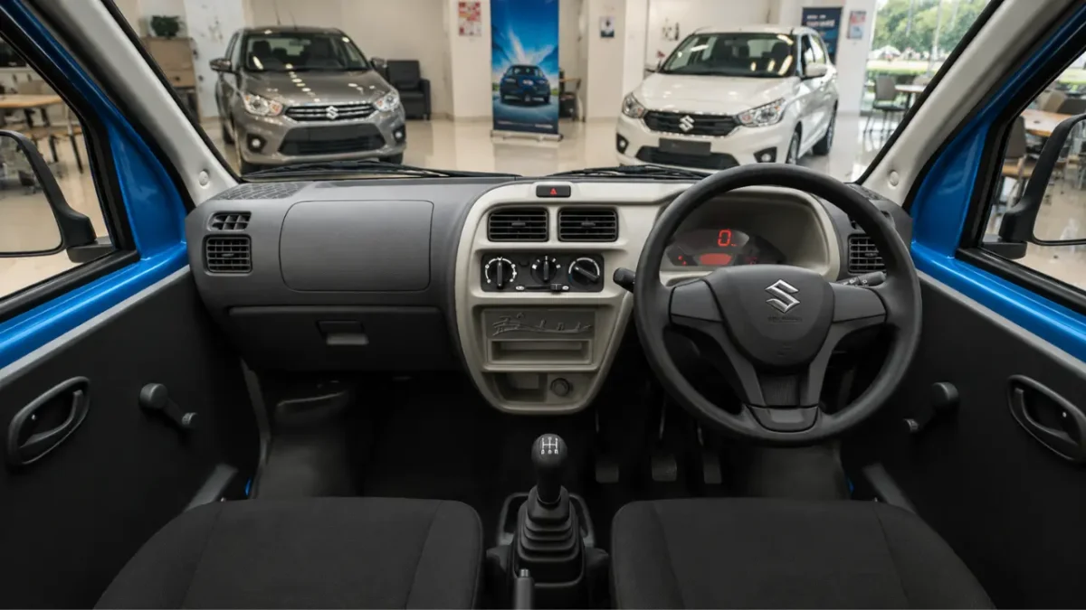 Maruti Eeco Star Edition 2026 interior dashboard and cabin layout