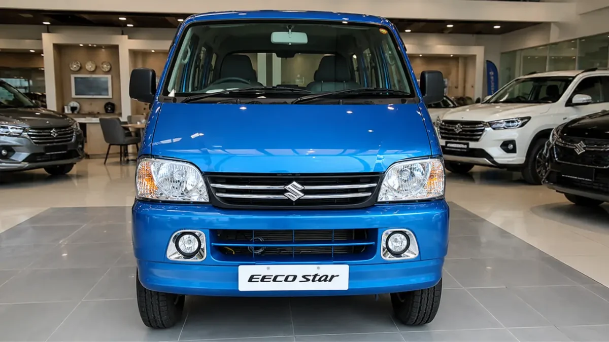 Maruti Eeco Star Edition 2026 front view with updated styling and fog lamps