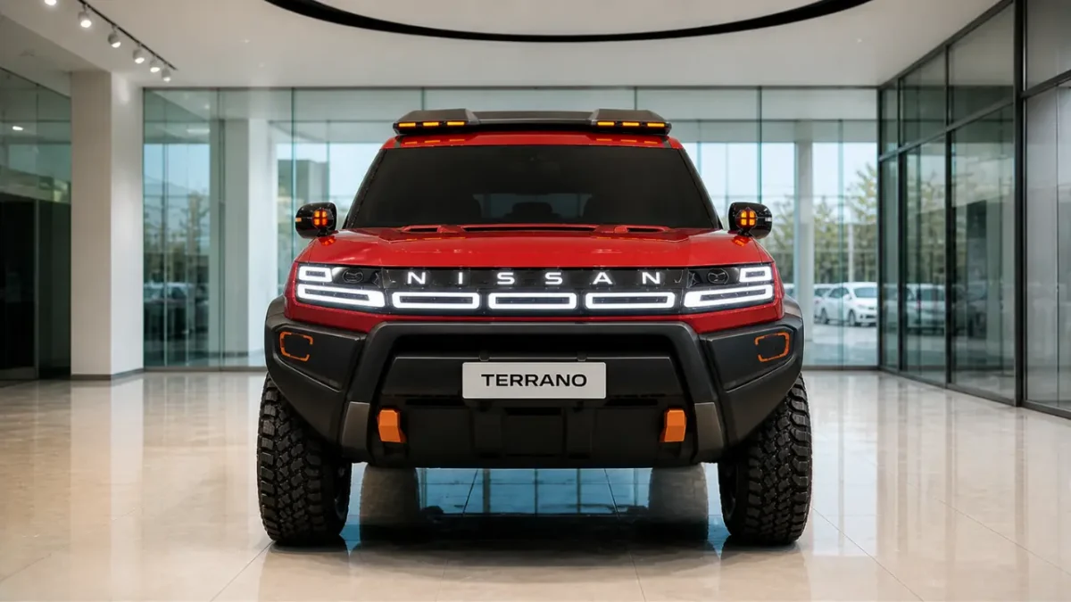 Nissan Terrano 2026 front view SUV design India