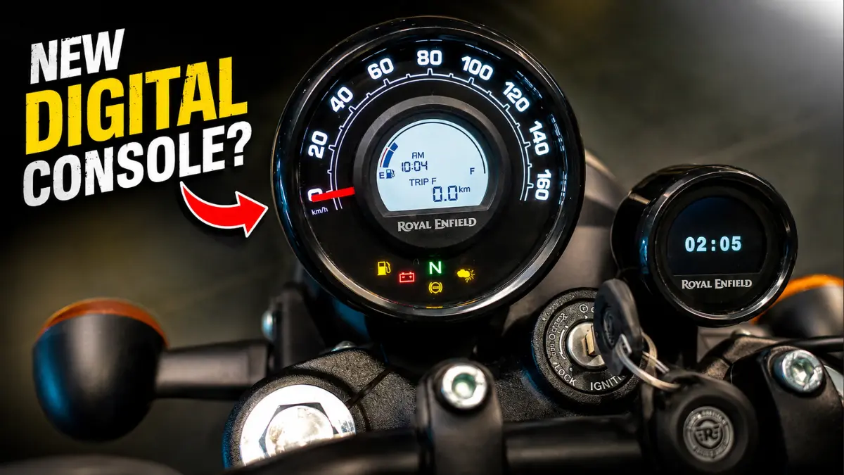 ROYAL ENFIELD HUNTER 350 2026 का instrument console और modern features